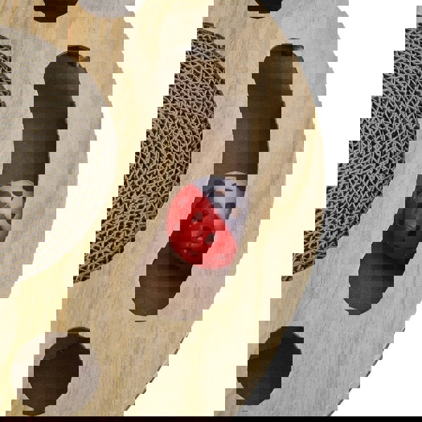 Round Cat Scratcher with Ball Toy Living and Home