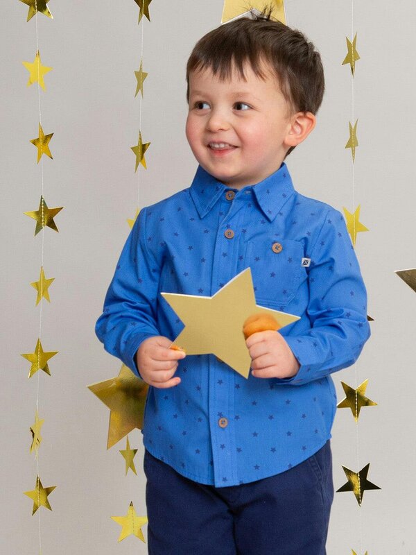 Kite Boys Organic Stargaze Poplin Shirt