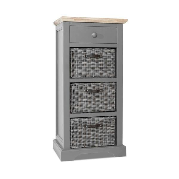 Statement Furniture Florence Tallboy with Drawer and 3 Storage Baskets