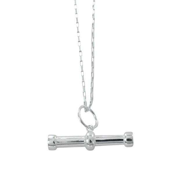 Sterling Silver T Bar Necklace - Reeves & Reeves