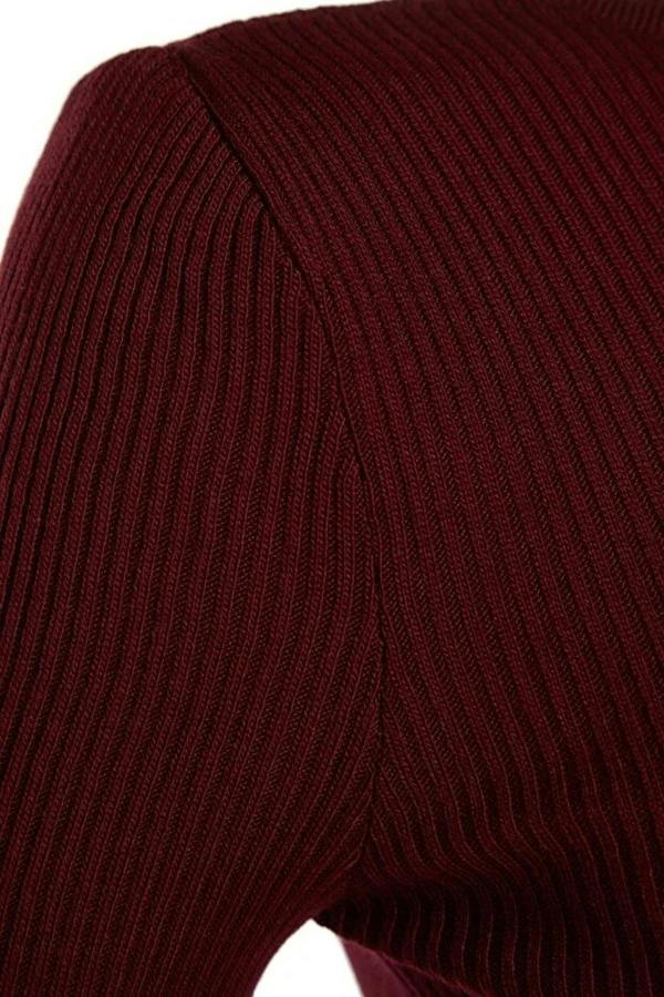 WOVCOR Mini Knit Dress with Gathered Detail