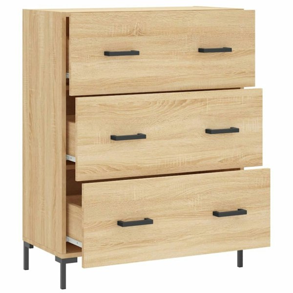 Berkfield Sideboard Sonoma Oak 69.5x34x90 cm Engineered Wood