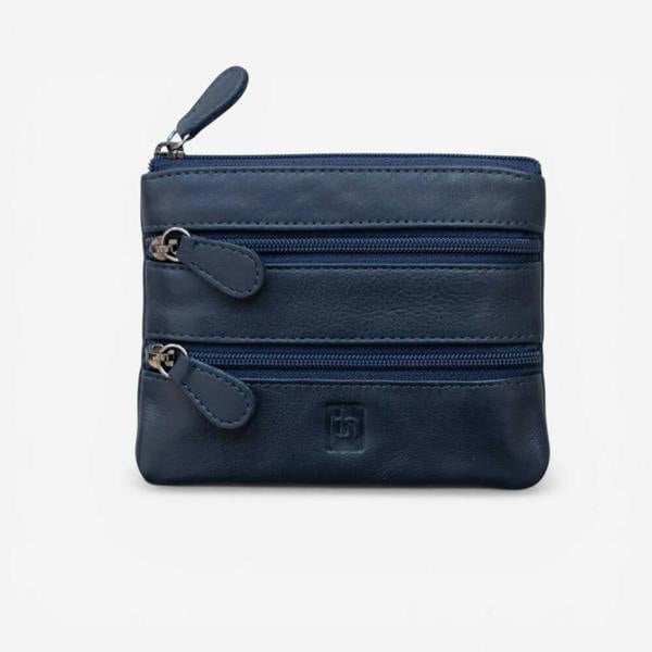 PRIMEHIDE Small 3 Zipper Coin Purse