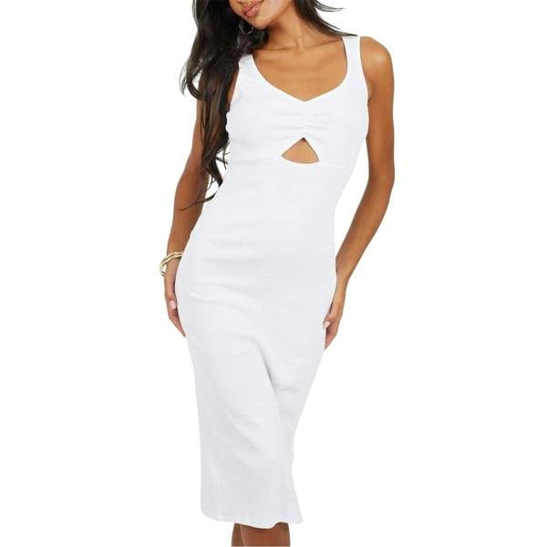 Brave Soul Womens/Ladies Bodycon Midi Dress - White - 