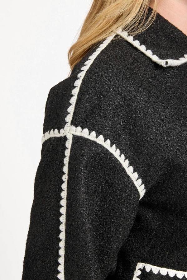 Mudflower Blanket Stitch Felt Jacket