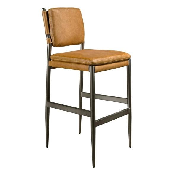 Angel Cerdá Brown Leather Stool 4167