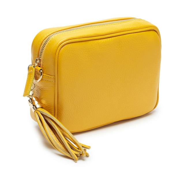 Elie Beaumont Crossbody Tassel Sunflower Yellow
