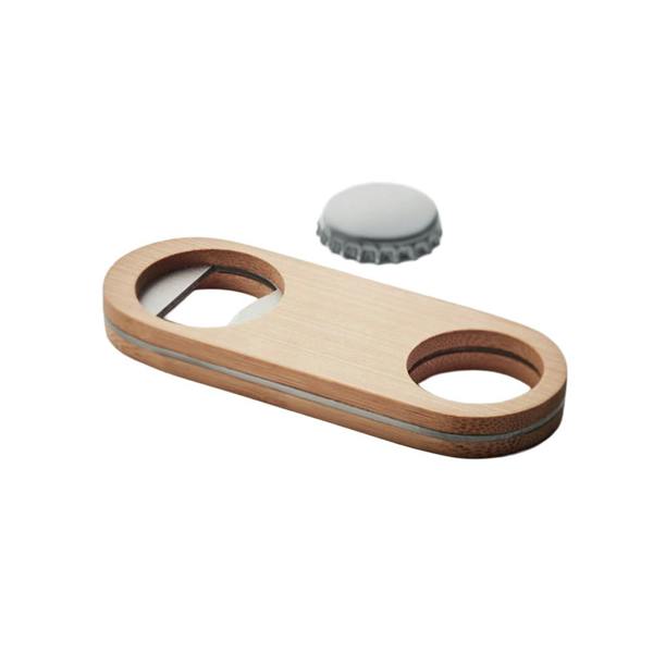 MidOcean Valbamper Bamboo Oval Bottle Opener - Wood - 