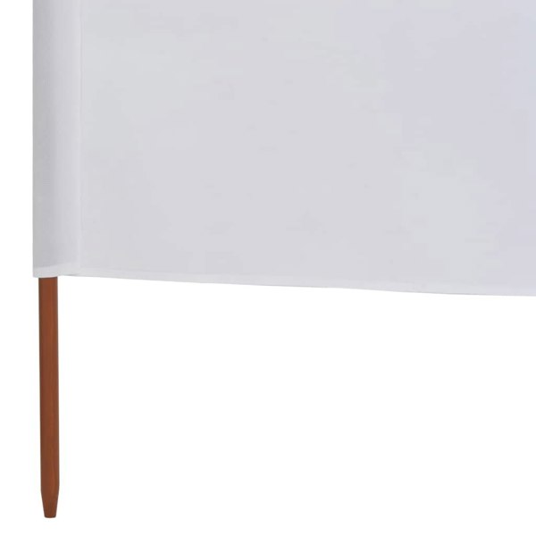 Berkfield 5-panel Wind Screen Fabric 600x160 cm Sand White