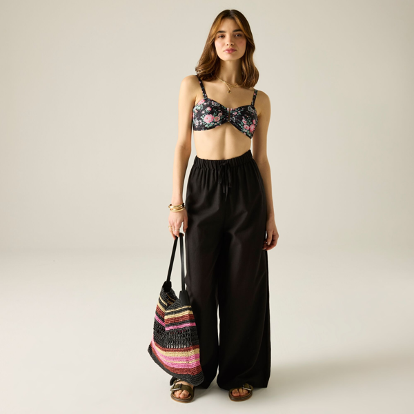 Regatta Womens Cath Kidston Hackney Rose Bikini Top - Black