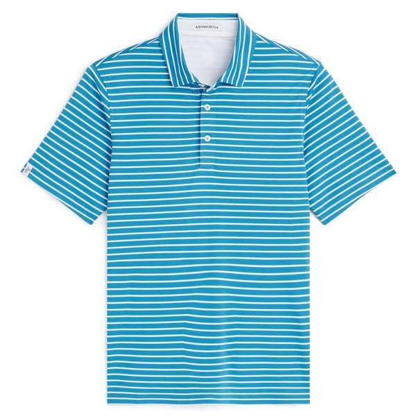 La Quinta Striped Polo in Bombay / White