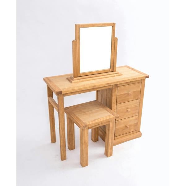 Cabinet Bits Lucca 3 Drawer Dressing Table Set Wood Knob