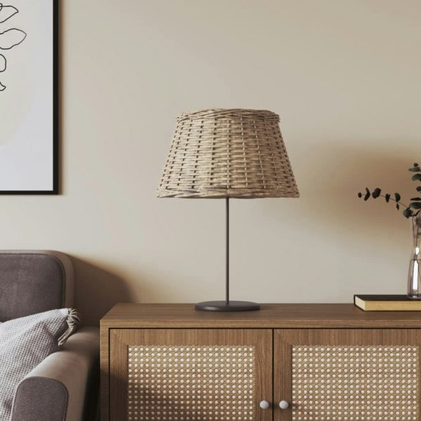 Berkfield Lamp Shade Brown �_�”�_50x30 cm Wicker