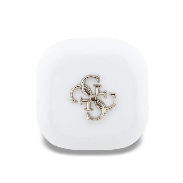 Guess 4G Metal Logo TWS Wireless Earphones White - GUTWSJ7HE4GH