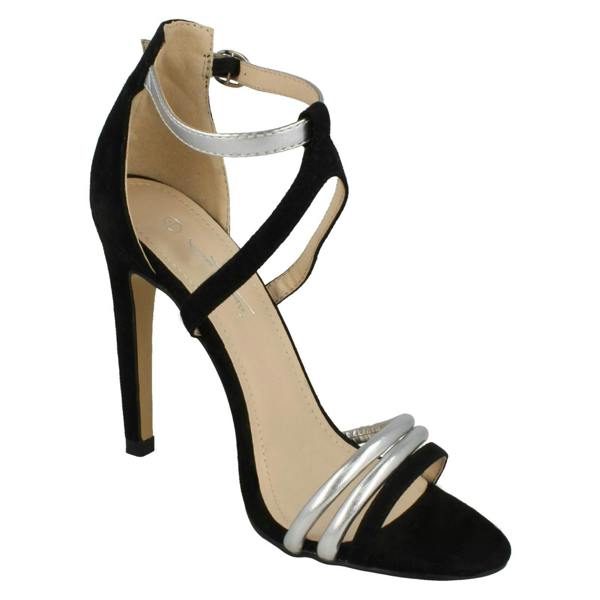 Anne Michelle Ladies Anne Michelle High Heel Strappy Mule Sandals