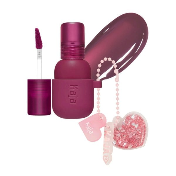 KAJA Jelly Charm Lip Tint & Blush With Keychain #Berry Colada