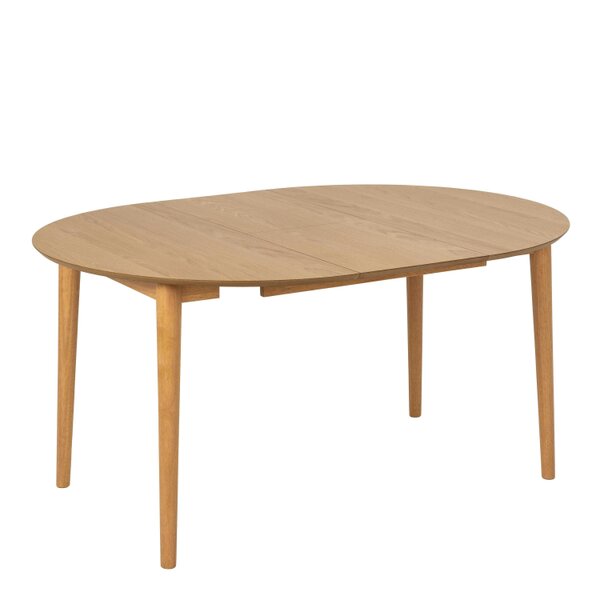 Wyld Haus Novi Sad Natural Oak Wood Effect Round Extending Dining Table