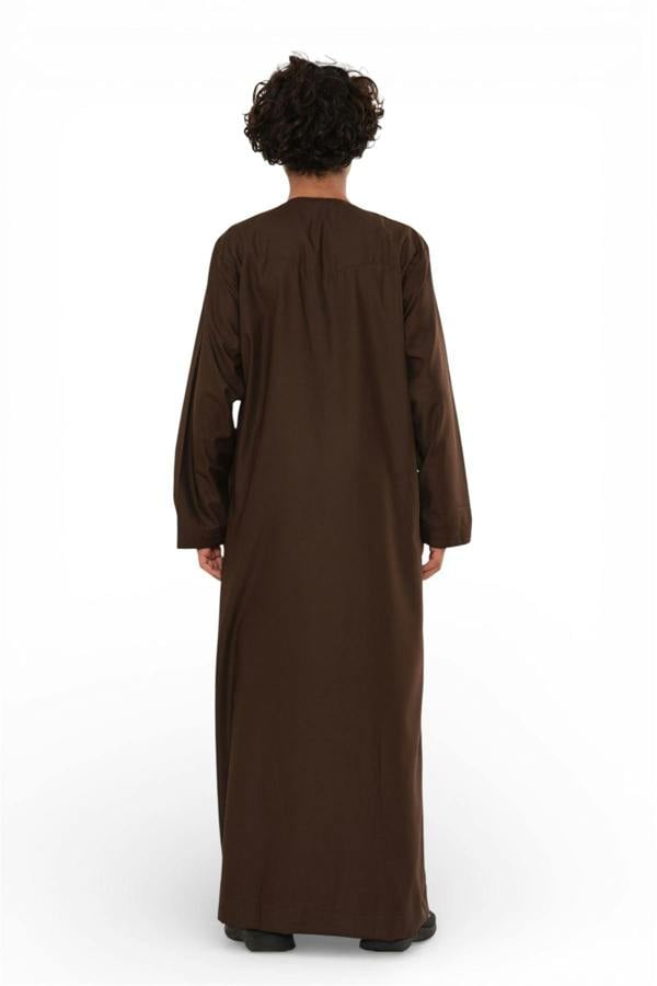 Infinity Leather Kids Boys Eid Moroccan Jubba Robe Djellaba Ramadan Eid Thobe - K-HM11