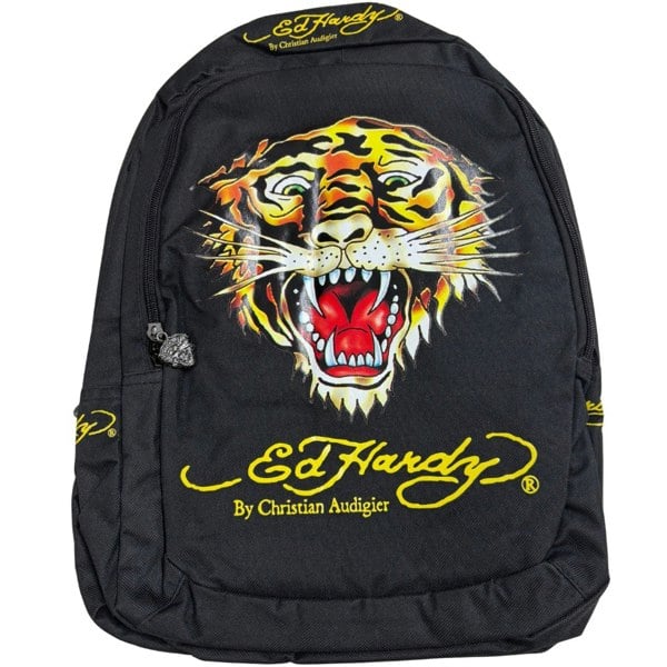 Ed Hardy Black Backpack Kids Bag