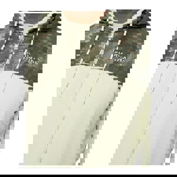 Crosshatch Mens Branton Full Zip Hoodie - Light Olive - 