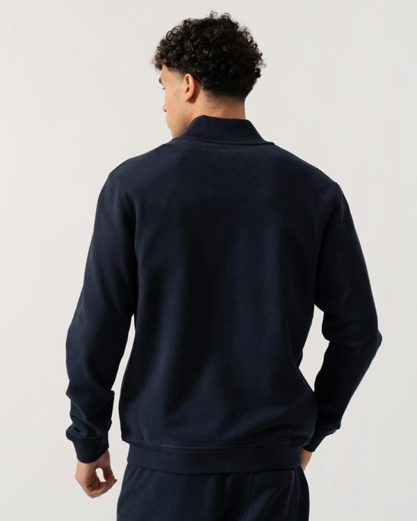 Belstaff Mens Zip Through Sweatshirt - Dark Ink