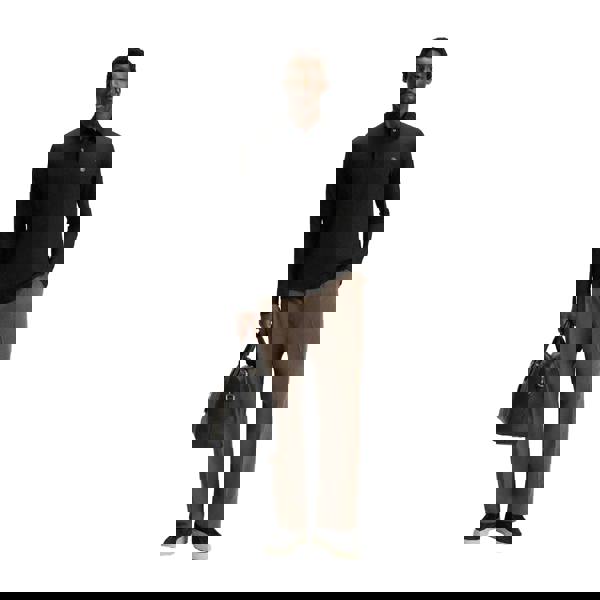 Hugo Mens C-Paley 01 Long-Sleeved Polo Shirt - Black - 