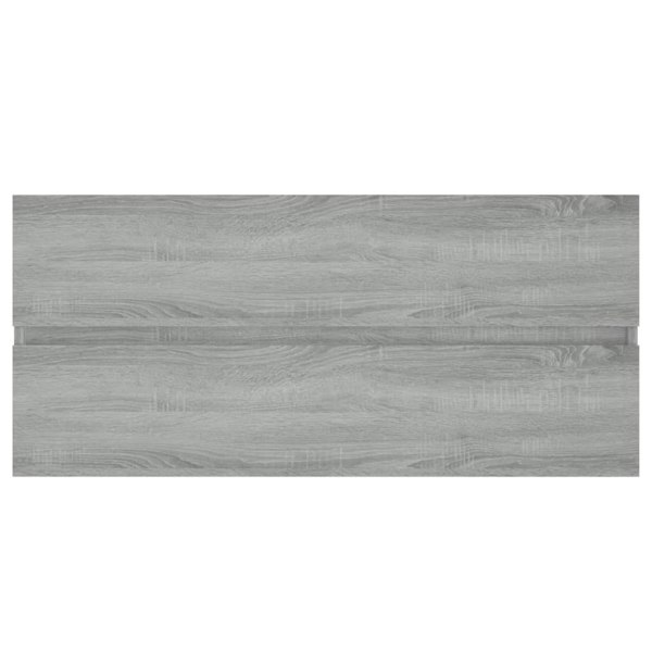 Berkfield Sink Cabinet Grey Sonoma 100x38.5x45 cm Engineered Wood