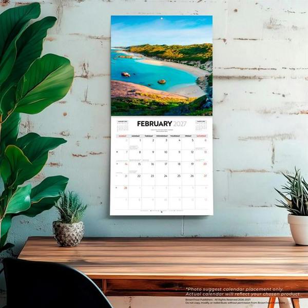 Australian Beaches Calendar 2027, Wall Calendars, Month To View, Travel, Gift