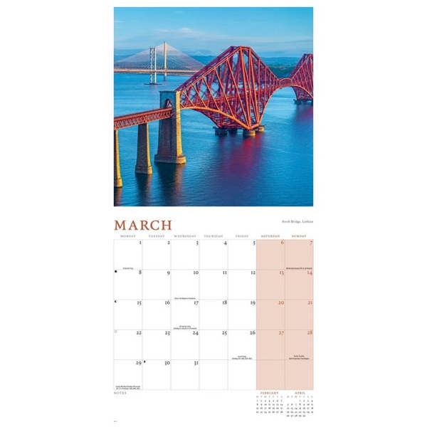 Scotland Calendar 2027, Wall Calendars, Month To View, Travel, Gift