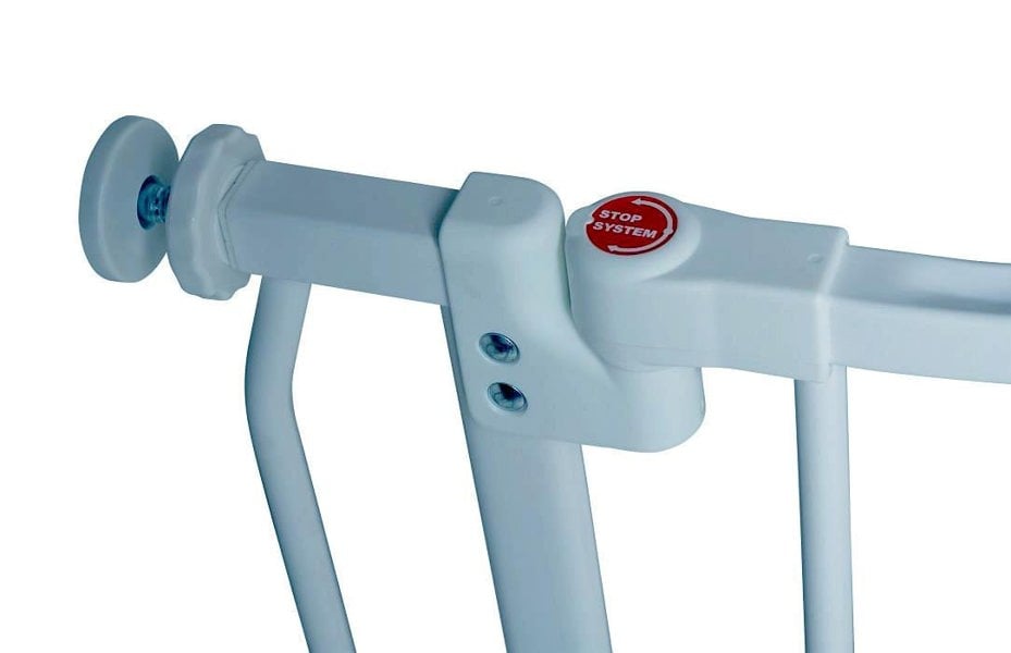 Safetots Curved Top Safety Gate, 71cm - 80cm, Matt Grey, Pressure Fit Stair Gate
