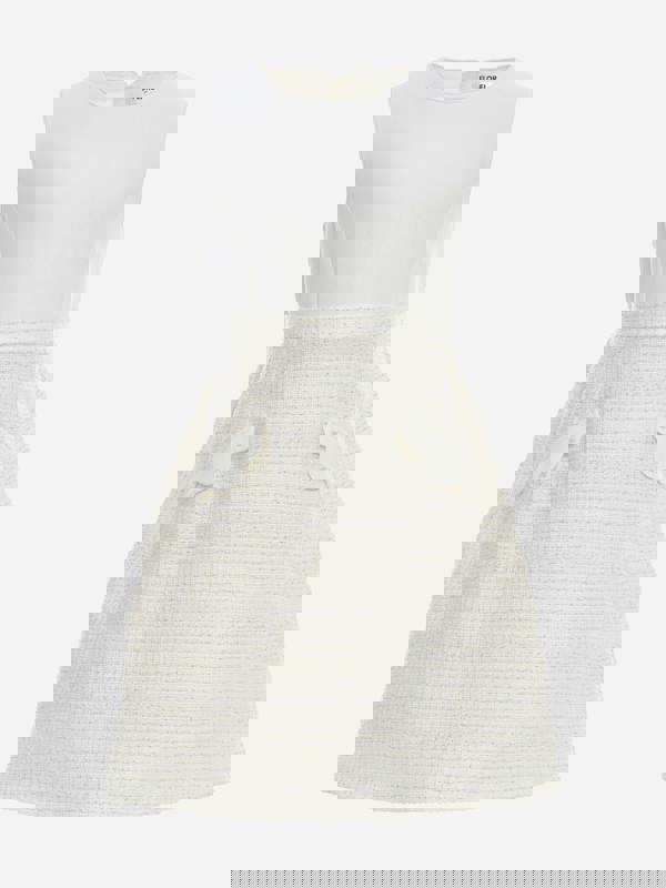 Florel Girls Jacket and Dress Set in Ivory