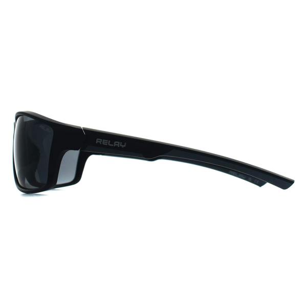 Relay Sport Unisex Matte Black Smoke Polarized Overdrive Sunglasses