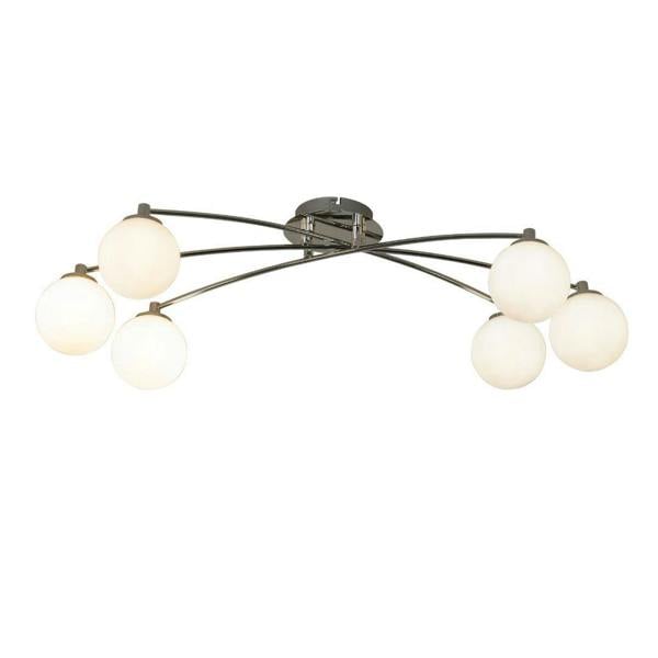 Pagazzi Lighting Navarro 6 Light Chrome Semi Flush Ceiling Light