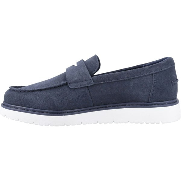 TOMS Navi TRVL LITE Havana Leather Men's Loafers - Navy