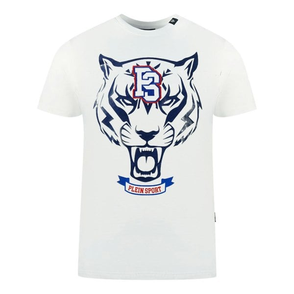 Plein Sport PS Tiger Logo White T-Shirt S