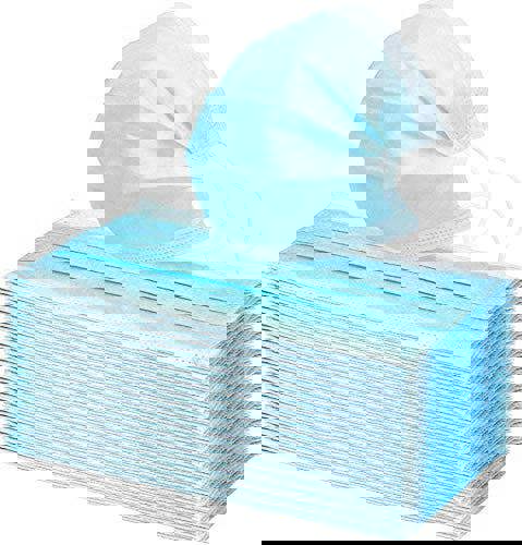 50 Pcs Pack Face Masks 3 Ply - 3 Layers - Sealed Bag