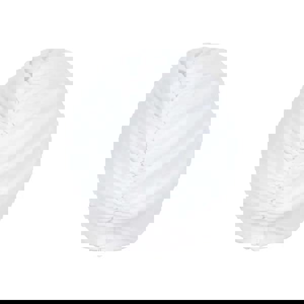 White Fashy turban swim cap with applique fabric design