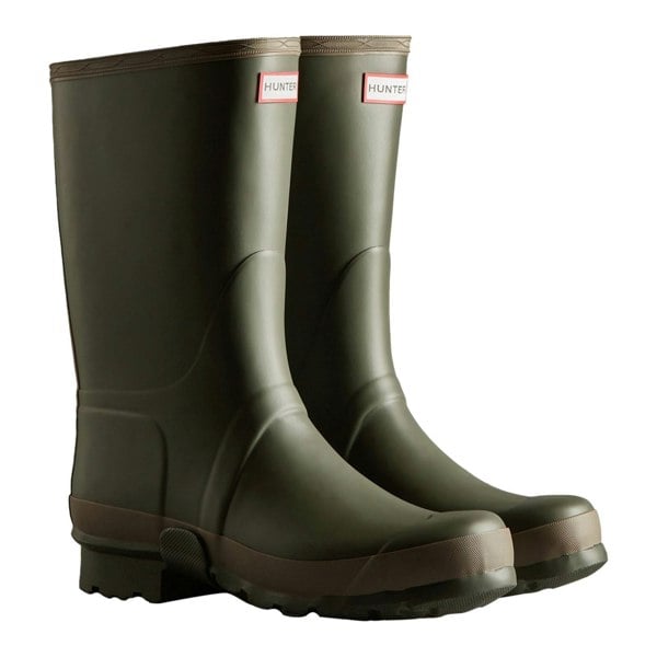 Hunter Gardener Mens Boots - Dark Olive/Clay