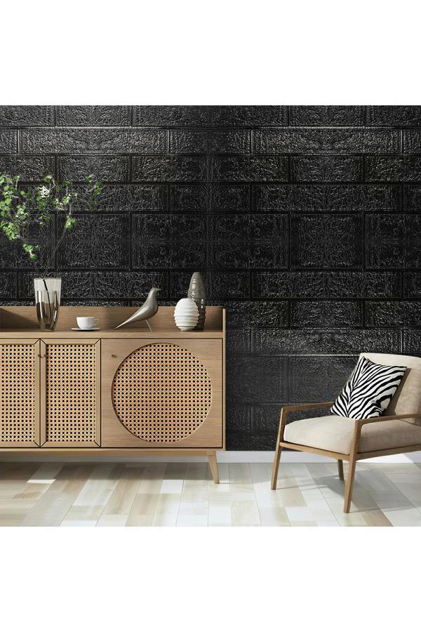 Living and Home 15PCS Self-Adhesive 3D Wall Panels Wallpaper with Brick Effect