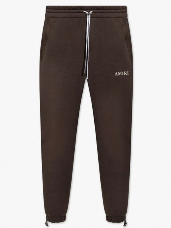 Amiri Puff Logo Sweatpants – Brown