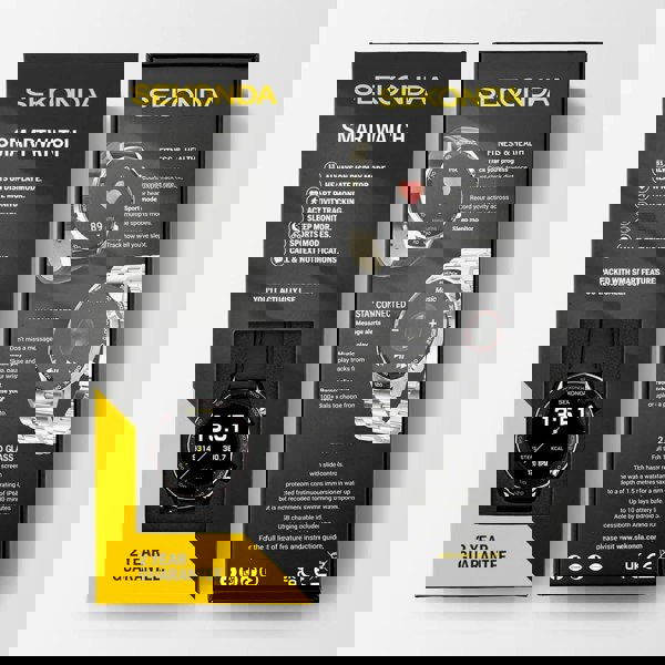 Sekonda Active Plus Black Leather Smart Watch 30178