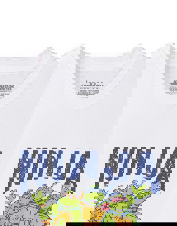 Teenage Mutant Ninja Turtles Mens White Collegiate 1984 Short Sleeved T-Shirt