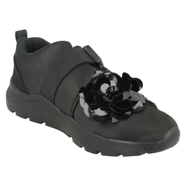 Spot On Ladies Spot On Flower Trim Trainers