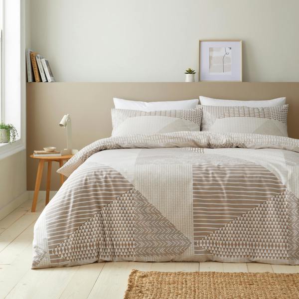 Catherine Lansfield Larsson Geo Reversible Duvet Cover Set