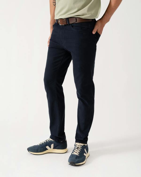 Side of BOSS Orange Delaware Mens Trousers - Dark Blue 404