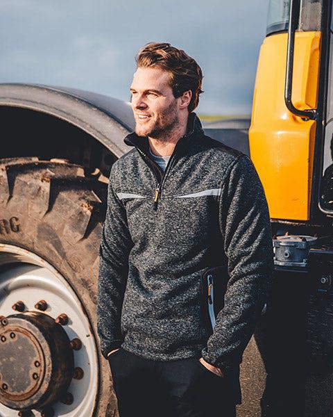 Trade Elmhurst Quarter Zip Fleece JCB Workwear
