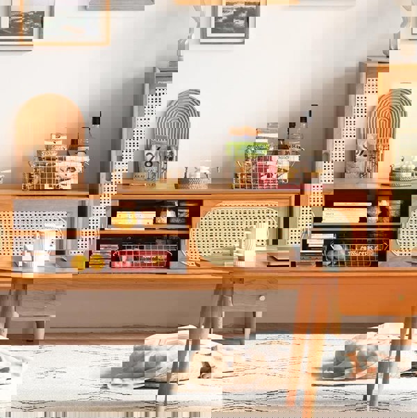 Mario Cane Rattan TV Stand-Weilai Concept-Weilai Concept