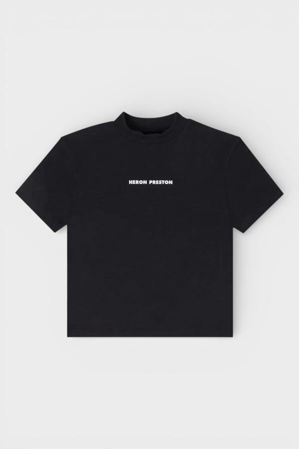 Heron Preston Short Sleeve Logo Tee Black White