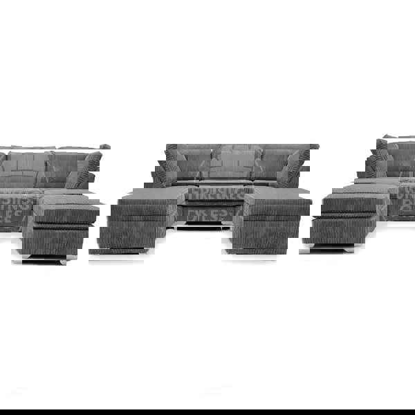 Bishop U-Shaped Fullback Jumbo Cord Sofa