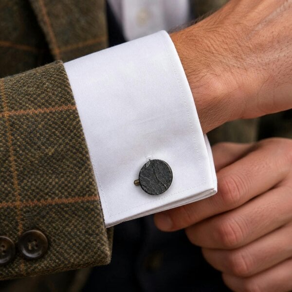 J Boult Designs Slate Cufflinks